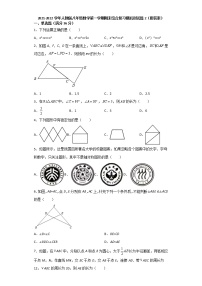 2021-2022学年人教版八年级数学第一学期期末综合复习模拟测试题2（word版 含答案）