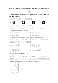 浙江省温州市鹿城区2021-2022学年八年级上学期期中数学试卷（word版 含答案）