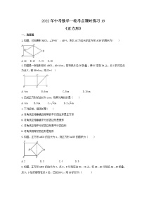 2022年中考数学一轮考点课时练习19《正方形》（含答案）