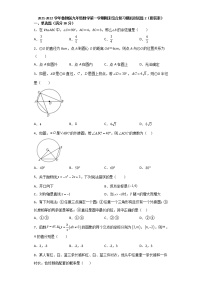 2021-2022学年鲁教版（五四制）九年级数学第一学期期末综合复习模拟测试题2（word版 含答案）