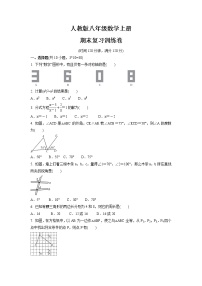 2021-2022学年人教版八年级数学上册   期末复习训练卷（word版 含答案）