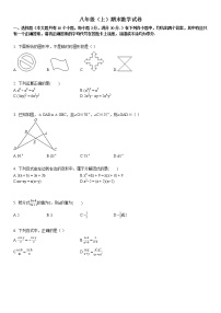 八年级（上）期末数学试卷1