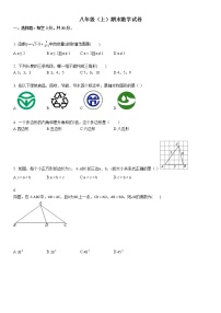 八年级（上）期末数学试卷