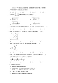 期末复习综合训练题(1) 2021-2022学年浙教版八年级数学上册（word版 含答案）