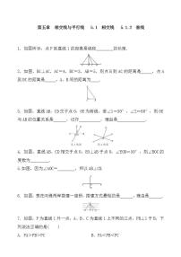 初中数学人教版七年级下册5.1.2 垂线练习