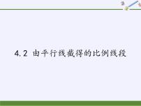 浙教版九年级上册4.2 由平行线截得的比例线段图片ppt课件