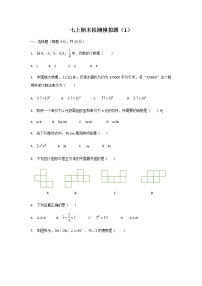 人教版七年级上册期末检测模拟卷  (1)