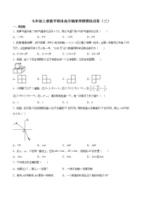 2021-2022学年七年级数学上学期期末高分精准押题模拟试卷（三）（含解析）