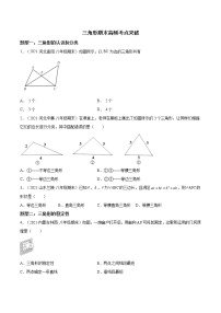 2021-2022学年人教版八年级数学上学期期末复习--三角形《考点•题型•难点》专项突破（含解析）