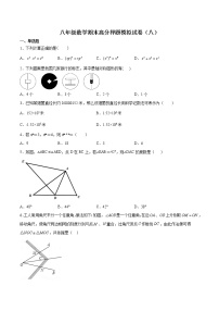 2021-2022学年人教版八年级数学上学期期末高分押题模拟试卷（八）-（含解析）