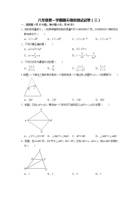 【期末必备】期末模拟测试试卷（三）-2021-2022学年八年级数学上学期单元测试卷+期末过关卷(人教版)