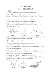 2020-2021学年27.2.2 相似三角形的性质测试题