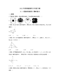 初中数学苏科版八年级下册9.1 图形的旋转精品同步训练题