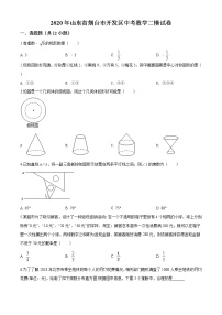 精品解析：2020年山东省烟台市开发区中考数学二模试题（解析版+原卷版）