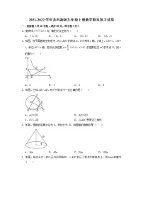 2021-2022学年苏科版九年级上册数学期末复习试卷（含答案）