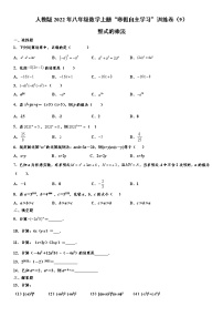 人教版2022年八年级数学上册“寒假自主学习”训练卷（9）：整式的乘法  word版，含答案