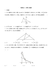 专题18 全等三角形（专项训练）-备战2022年中考数学一轮复习精品课件+专项训练（全国通用）