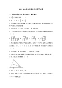 2017年山东省菏泽市中考数学试卷（解析版）