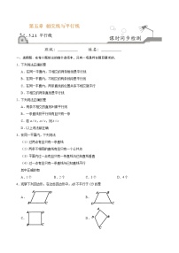 人教版七年级下册5.2.1 平行线优秀课时练习