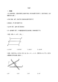 2021-2022学年七年级数学人教版寒假作业（14）寒假提前学