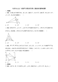 专训11.2.1.2 与角平分线有关的三角形内角和问题-八年级上册考点专训（人教版）