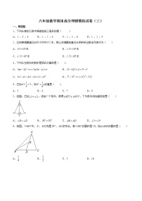 八年级数学期末高分押题模拟试卷（三）-2021-2022学年八年级数学上学期《考点•题型•难点》期末高效复习（人教版）