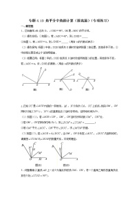 专题4.19 角平分线中角的计算（提高篇）（专项练习）-2021-2022学年七年级数学上册基础知识专项讲练（人教版）