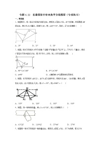 专题4.22 折叠图形中单双角平分线模型（专项练习）-2021-2022学年七年级数学上册基础知识专项讲练（人教版）