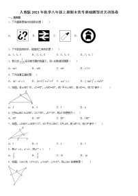 人教版2021年秋季八年级上册期末常考基础题型过关训练卷  含解析