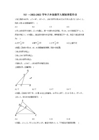 （6）—2021-2022学年八年级数学人教版寒假作业