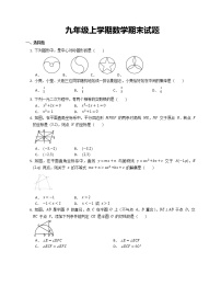 九年级上学期数学期末试题