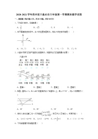 贵州省六盘水市2020-2021学年八年级上学期期末质量监测卷数学试题（word版 含答案）