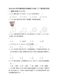 2018-2019学年安徽省宿州市埇桥区九年级（上）期末数学试卷