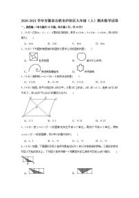 2020-2021学年安徽省合肥市庐阳区九年级（上）期末数学试卷