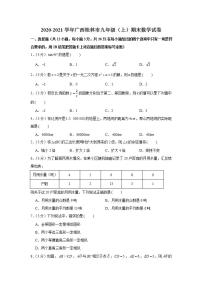 2020-2021学年广西桂林市九年级（上）期末数学试卷