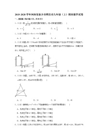 2019-2020学年河南省新乡市辉县市九年级（上）期末数学试卷