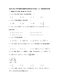 2020-2021学年湖南省衡阳市耒阳市九年级（上）期末数学试卷