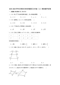 2019-2020学年吉林省长春市绿园区九年级（上）期末数学试卷