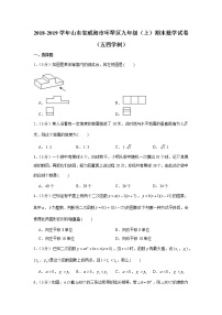 2018-2019学年山东省威海市环翠区九年级（上）期末数学试卷（五四学制）