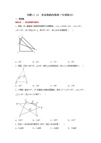 专题11.14 多边形的内角和（专项练习）-2021-2022学年八年级数学上册基础知识专项讲练（人教版）