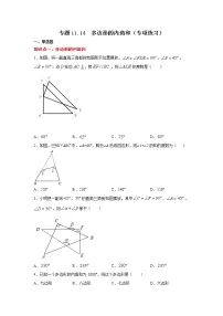 专题11.14 多边形的内角和(专项练习)-2021-2022学年八年级数学上册基础知识专项讲练(人教版)