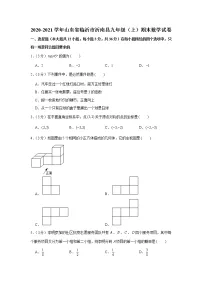 2020-2021学年山东省临沂市沂南县九年级(上)期末数学试卷
