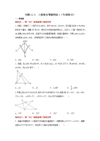 专题12.4 三角形全等的判定1（专项练习）-2021-2022学年八年级数学上册基础知识专项讲练（人教版）