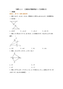 专题12.8 三角形全等的判定3（专项练习）-2021-2022学年八年级数学上册基础知识专项讲练（人教版）