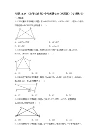 专题12.29 《全等三角形》中考真题专练（巩固篇）（专项练习）-2021-2022学年八年级数学上册基础知识专项讲练（人教版）