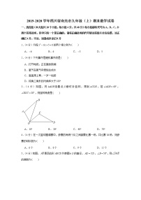 2019-2020学年四川省南充市九年级（上）期末数学试卷