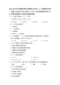 2018-2019学年福建省漳州市漳浦县七年级（上）期末数学试卷