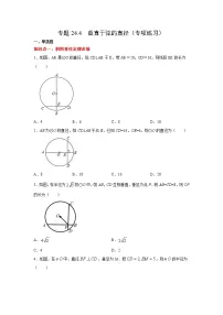 专题24.4 垂直于弦的直径(专项练习)-2021-2022学年九年级数学上册基础知识专项讲练(人教版)
