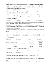 安徽省合肥市瑶海区三十八中分校2021-2022学年七年级上学期期末预测数学试卷（word版 含答案）