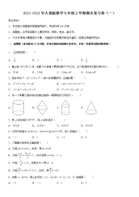 2021-2022年人教版数学七年级上学期期末复习卷（一）